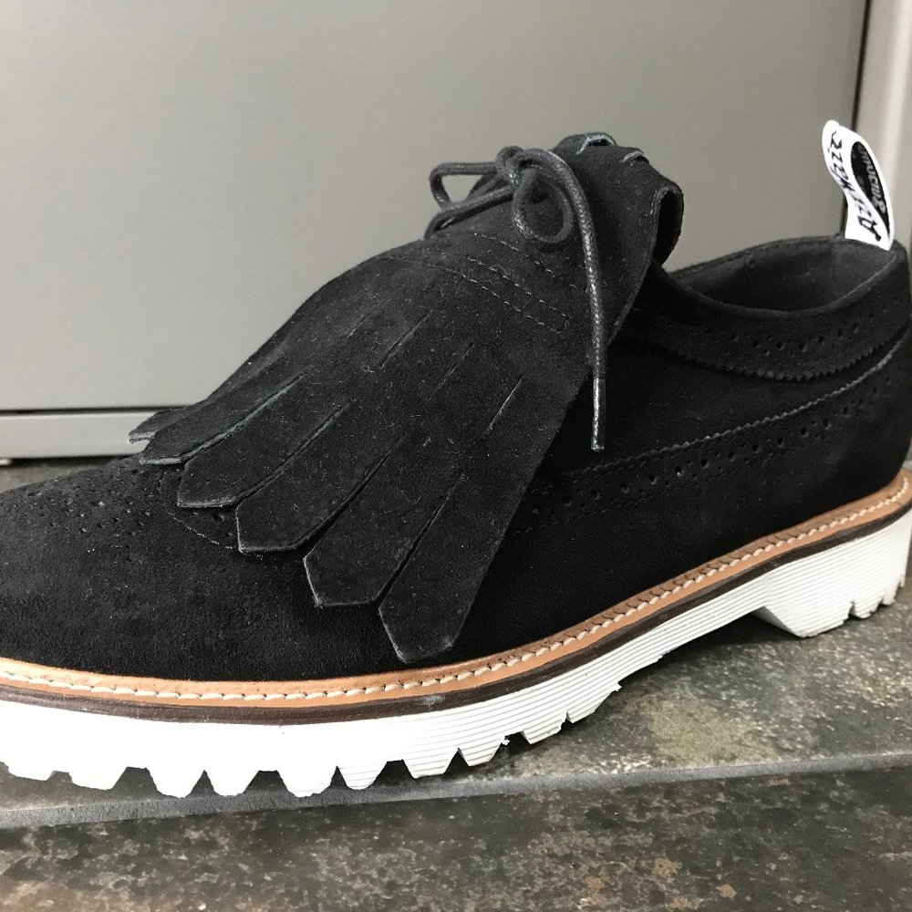 Dr. Martens Black Suede Loafers